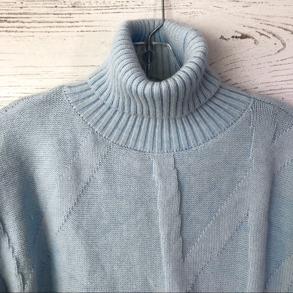 NWT LULU’S Love The Way Light Blue Turtleneck Sweater Dress Cozy Knit XS - Picture 6 of 10